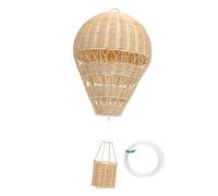 PRETYZOOM Decorazione Da Parete Con Mongolfiera In Rattan: Mongolfiera Appesa A Parete Che Galleggia Nei Cieli Di Mongolfiera Per La Camera Dei Bambini Decorazione Per La