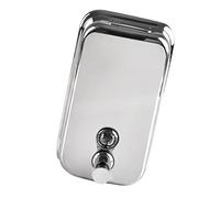 PRETYZOOM Dispenser Liquido da Muro in Acciaio Inossidabile 1000Ml, Ricaricabile e Resistente per Bagno e Hotel, Design Salvaspazio e Facile Utilizzo