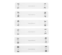 PRETYZOOM Divisori per Dischi CD 6 Pezzi in Acrilico Trasparente Schede di Classificazione Alfabetica Az Set di Schede Indice per Organizzatore di Dischi Accessori per Ordinare Collezione