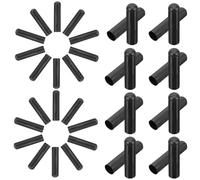 PRETYZOOM Fermacorda in Rame Nero Accessori Pratici e Decorativi Texture Liscia 50 per Lacci Scarpe per Negozi di Abbigliamento e Centri Commerciali