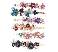 PRETYZOOM Fermagli per Chioma Struttura Stabile e Affidabile 6 Pezzi in Rame Design Floreale Vintage Colore Casuale Accessori per Chioma Donna per Molte Occasioni