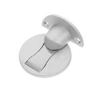 PRETYZOOM Fermaporta Argento in Lega di Alluminio Magnetico Invisibile Senza Foratura, Antiurto, per Porte Bagno Installate Dietro la Porta