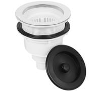 PRETYZOOM Filtro Scarico per Lavabo in Ceramica per Salone Parrucchiere Tappo di Scarico in Acciaio Resistente Filtro per Shampoo Installazione Semplice per Lettino Lavatesta