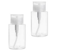 PRETYZOOM Flaconi Riutilizzabili da Viaggio 2 Pezzi Dosatore a Pompa 100 Ml per Tonico e Lozione Design Antigoccia per Articoli da Toeletta Portatili