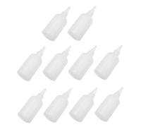PRETYZOOM Flaconi Riutilizzabili per Pittura 100ml, Set da 20 Bottiglie Traslucide Punta Rifinibile, Bottiglie Comprimibili per Adesivo Liquido e Colorante, per Progetti Fai da Te