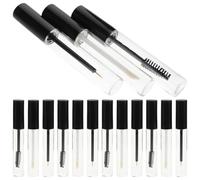 PRETYZOOM Flaconi Vuoti per Mascara Ricaricabili da 10 Ml con Pennelli per Ciglia e Lucidalabbra, Set da 15 Pezzi per Cosmetici Fai da Te, Contenitori Trasparenti Portatili per Trucco