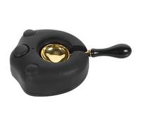 PRETYZOOM Forno Elettrico Sigillo di Cera Versatile Kit Fusione con Scalda Ceralacca e Cucchiaio Fornellino Portatile USB per Artigianato DIY Design Gatto Nero Compatto e Facile da