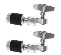 PRETYZOOM Frizione per Piatti in Metallo 2 Pezzi Supporto Hi-Hat per Batteria Meccanismo di Bloccaggio Sicuro per Charleston Compatibile Set Jazz e Rock Accessorio Resistente per