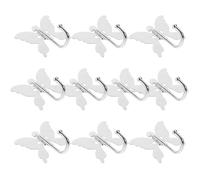 PRETYZOOM Gancio da Parete Farfalla in Acciaio Inox, Argento