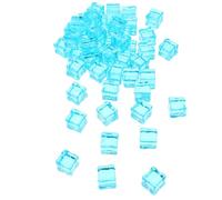 PRETYZOOM Ghiaccio Finti Riutilizzabili 50 Pezzi in Plastica Trasparente a Forma Quadrata e Irregolare per Fotografia e Decorazioni Beverage e Gioielli