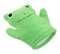 PRETYZOOM Guanto Esfoliante Bagno a Doppia Faccia a Forma di Verde Toweling per Versatile e Comodo Durante la Doccia