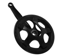 PRETYZOOM Guarnitura Bici Single Speed 36 Denti in Acciaio al Carbonio Nero | Copricatena Doppio, Compatibile Mountain Bike e Road Bike, Installazione Semplice e Uso