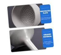 PRETYZOOM Imbuto Buchner Ceramica per Laboratorio Filtrazione Chimica Resistente Strumento Didattico per Scuole e Ricerca Scientifica