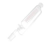 PRETYZOOM Imbuto Separatore Cilindrico in Vetro Borosilicato con Pistone Ptfe per Laboratorio Dispositivo per Separazione Liquidi ad Alta Trasparenza e Base Stabile