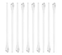 PRETYZOOM Kit 10 Pezzi Copri Occhiali Stanghette in Plastico Argento Flessibile per Protezione e Riduzione Contatti Metallici, per Attività All'aperto e Lavoro