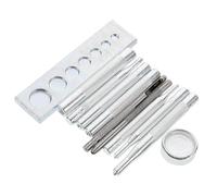 PRETYZOOM Kit 11 Pezzi Attrezzi per Bottoni Automatici e Rivetti in Metallo, punzoni per Cuciture su Abbigliamento, Pelle e Borse, Set Completo per Installazione Rapida e Resistente