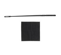 PRETYZOOM Kit Comodi al Tatto e Pratici da Usare Accessori per Strumenti a Soffio Pulizia Flauto e Piccolo Bastoncino in Plastica e Panno Nero Portatile