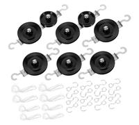 PRETYZOOM Kit di Pulegge Singole e Doppie per Esperimenti di Fisica, Materiale in Ferro e Plastica, Corda in Cotone, per Laboratori Scolastici e Lezioni di Meccanica