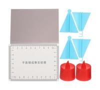 PRETYZOOM Kit per Esperimenti di Fisica Specchio Piano in Plastica Bianco, Facile da Usare per Lezioni di Ottica e Riflessione in i Scuola Media