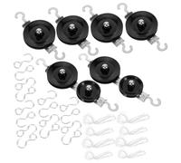 PRETYZOOM Kit per Esperimenti Scientifici Pulegge Singole e Doppie in Ferro e Plastica Corda in Cotone, Facile da Montare per Laboratori Scolastici e Classi di Fisica