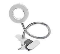 PRETYZOOM Lampada LED da Tavolo Pieghevole per Manicure e Bellezza Protezione Occhi, Struttura in Alluminio, Guida Luminosa Opaca, per Uso Professionale Estetista