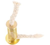 PRETYZOOM Lampadaolio Supporto per Stoppino, Supporto per Stoppino per Lampada al Ghee, Rame, Filo di Cotone, Cera Vegetale, Resistente al Calore, Accessorio per Lampada Tradizionale, Riti