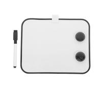 PRETYZOOM Lavagna Bianca Cancellabile Magnetica Piccola Nera, 1 Tavoletta, 1 Penna e 2 Magneti, in Plastica e Ferro, per Appunti e Idee Creative