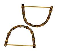 PRETYZOOM Manici per Borse Fai da Te in Plastica 14,5 Cm 2 Pezzi Manici a Forma Semicircolare per Borse a Mano e Pochette per Creazioni Artigianali e Uso Esterno