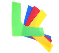 PRETYZOOM Marcatori per Campi da Tennis in PVC Resistenti 4 Pezzi Multicolore Segnalini Piatti ad Angolo Retto per Allenamento Sportivo Esercizi di Agilità e Definizione Percorsi su