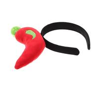 PRETYZOOM Maschera da Testa Tema Peperoncino Fascia per Capelli Frutta e Verdura Accessori per Travestimenti Copricapo Originale per Feste di Halloween Cerchietto Verdure Artificiali