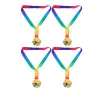 PRETYZOOM Medaglia di Basket Design Creativo in Lega di Zinco 4 Pezzi con Nastro e Uso Lungo Termine per Competizioni Scolastiche e Tornei di Squadra per Giovani Appassionati