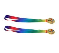 PRETYZOOM Medaglie da Tennis in Metallo Nastro Set da 2 Medaglie D’Oro per Premi di Campionato e Fornitura di Concorsi per Eventi Sportivi Scolastici