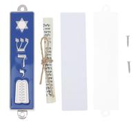 PRETYZOOM Mezuzah Testo Ebraico in Lega di Zinco, Elemento Decorativo Unico per Porte e Finestre, Costruzione Durevole e Design Ebraico Tradizionale la Casa