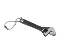 PRETYZOOM Mini chiave mobile Piccola Crescent Spanner chiave da viaggio Keychain compatto per strumento piccola mini giratubi acciaio Nero