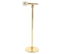 PRETYZOOM Mini Microfono Regolabile in Rame Placcato Oro da 16-22 Cm, Decorazione Vintage la Casa e Arredamento Musicale, Supporto per Microfono e Oggetti di Scena la Recitazione