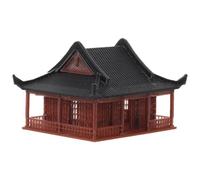 PRETYZOOM Mini Padiglione Decorativo Marrone in Plastica per Acquari e Bonsai, Ornamento da Giardino Micro Paesaggio per Decorazioni da Scrivania e Ambienti Esterni