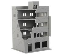 PRETYZOOM Modello di Edificio in Rovina 1:144 in Plastica Facile da Montare per Diorama e Paesaggi Ferroviari Design Desolato e Stile Realistico Unico