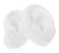 PRETYZOOM Modello di Orecchio in Silicone 1 Paio, Stampo Auricolare per Pratica e Esposizione, Imitazione Realistica Orecchio Sinistro e Destro per Uso Professionale e Didattico