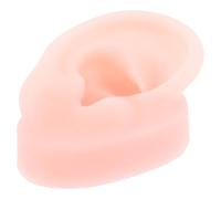 PRETYZOOM Modello Orecchio in Silicone per Esercitazioni di Pulizia e Agopuntura, Colore Carne, Strumento Didattico per Uso Medico e Formazione