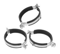 PRETYZOOM Morsetto per Tubi 90Mm 3 Pezzi Supporto in Acciaio al Carbonio Zincato per Riparazione Perdite e Fissaggio Staffa Regolabile per Tubi di Scarico