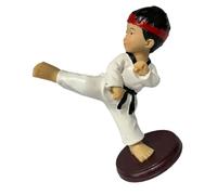 PRETYZOOM Ornamento Ragazzo Taekwondo in Resina, Mini Statuetta Scultura Decorazione Torta, Figura Da Collezione Leggera Per Decorazioni Interne e Regalo Per Ragazzo Ragazza