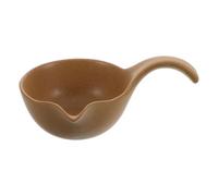PRETYZOOM Paletta per Acqua in Ceramica Marrone Design Unico e Multifunzionale la Preparazione e Degustazione del Tè
