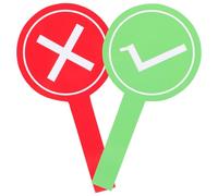 PRETYZOOM Palette Risposta Gioco 2 Pezzi, Segnali Interattivi Insegnante-studente, Tavole Voto Riutilizzabili per Forniture Classe e Materiale Didattico Scuola