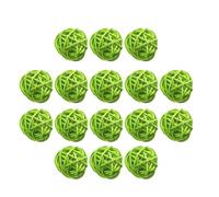 PRETYZOOM Palline di Vimini Creative e Semplici 5cm 15 Pezzi Decorative in Plastico Resistenti per Decorazione da Appendere e Decorazioni Natalizie per caffè Ristorante