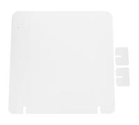 PRETYZOOM Pannello Divisorio in PVC Bianco Bordo Rotondo, Anti-spruzzo e Resistente, per Mensa e Scuola, Protezione da Infortuni