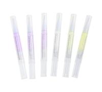 PRETYZOOM Penna Olio per Cuticole Nutre e Rivitalizza le Cuticole Fragili 5ml Estratti Vegetali 6 Pezzi Stili multipli Portatile per Uso Interno ed Esterno