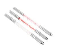 PRETYZOOM Penna per Sopracciglia a Doppia Punta 3 Pezzi in Lega di Alluminio Antiruggine Multiuso per Trucco Sopracciglia, Eyeliner e Ricostruzione Cicatrici, Strumenti Colore Casuale