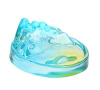 PRETYZOOM Piatto in Vetro per Inchiostro con Supporto per Pennello Vassoio per Miscelazione Colori e Stoccaggio Inchiostro Multifunzionale per Calligrafia Cinese e Acquerelli Base Stabile e