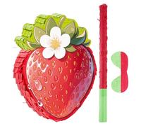 PRETYZOOM Pinata Fragola Estiva con Bastone e Maschera per Feste Tema Frutta Giochi Compleanno Fragola e Decorazioni Cinco De Mayo