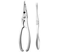 PRETYZOOM Pinza di Granchio in Acciaio Inossidabile Strumento per Frutti di Mare con Ago Pinza per Pulire I Granchi per Aragosta Gamberi E Crostacei per Feste Picnic Barbecue E Ristoranti